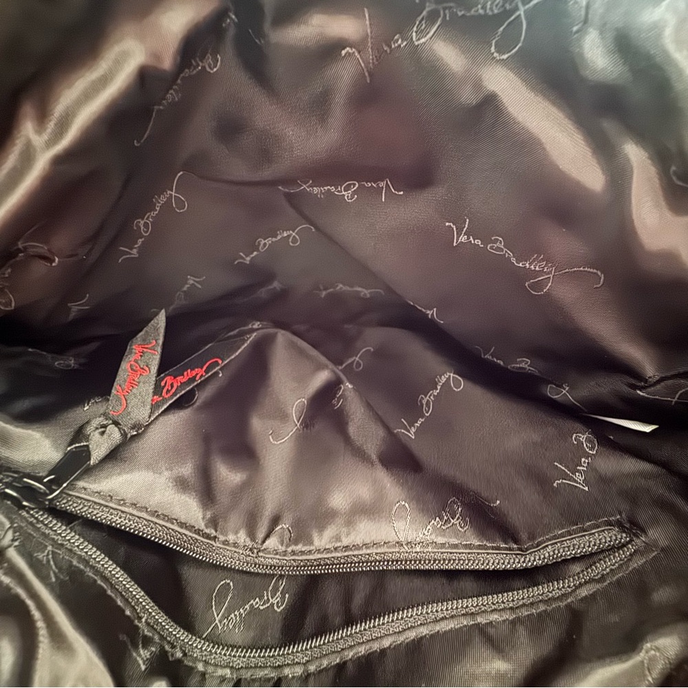 Vera Bradley Triple Zip Hipster Red/Black Mini Concerto Crossbody Bag NWT - Picture 5 of 5